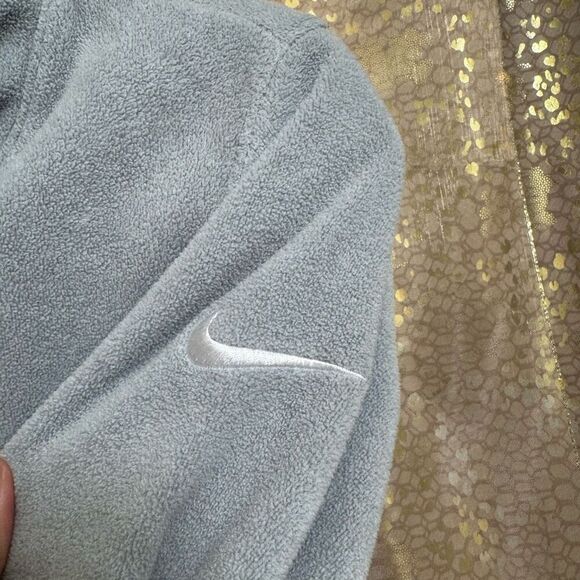 Nike Dri Fit Women's Gray Fleece Soft Turtleneck Sweater Small - Picture 5 of 8